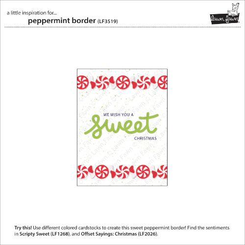 Lawn Fawn - Lawn Cuts - Peppermint Border Dies