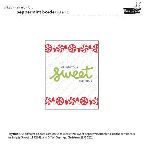 Lawn Fawn - Lawn Cuts - Peppermint Border Dies