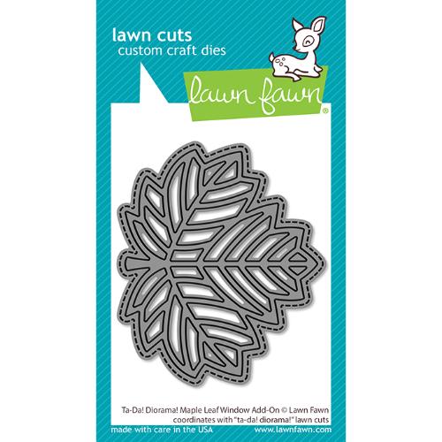 Lawn Fawn - Lawn Cuts - Ta-Da! Diorama! Maple Leaf Window Add-On Die