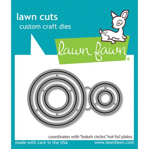 Lawn Fawn - Hot Foil - Bokeh Circles Hot Foil Plates Coordinating Dies