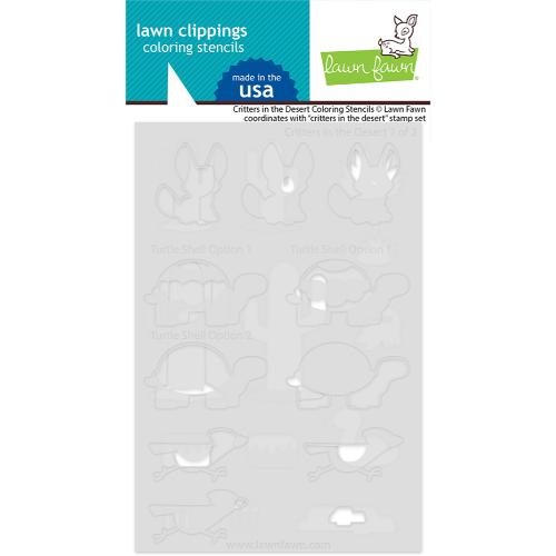 Lawn Fawn - Lawn Clippings - Critters in the Desert Coloring Stencils