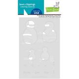 Lawn Fawn - Lawn Clippings - Frosty Family Coloring Stencils