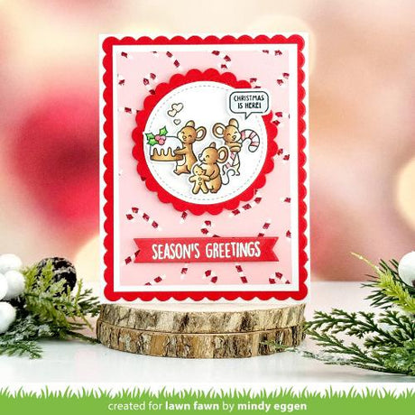 Lawn Fawn - Stamps - Sweet Christmas Mice