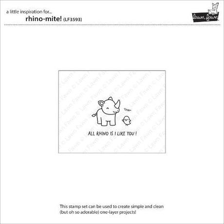 Lawn Fawn - Stamps - Rhino-mite!