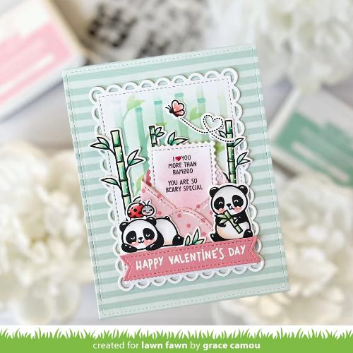 Lawn Fawn - Stamps - I Heart Pandas