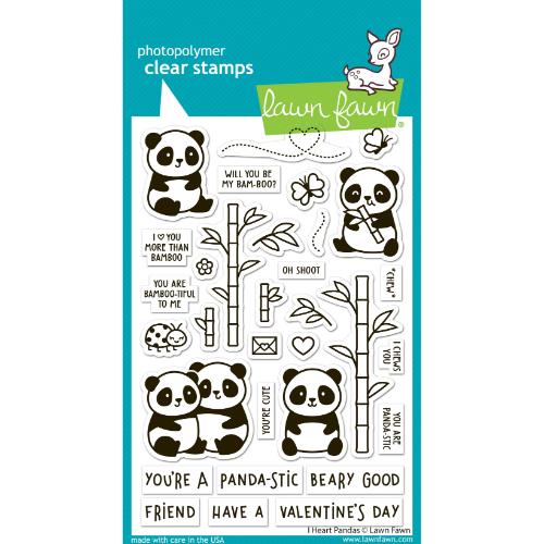 Lawn Fawn - Stamps - I Heart Pandas