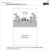 Lawn Fawn - Stamps - I Heart Pandas Add-On