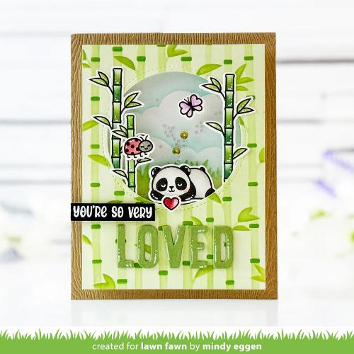 Lawn Fawn - Stamps - I Heart Pandas Add-On