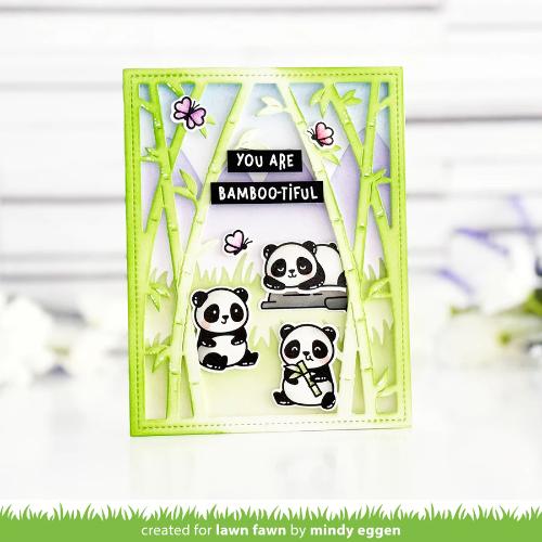 Lawn Fawn - Stamps - I Heart Pandas Add-On