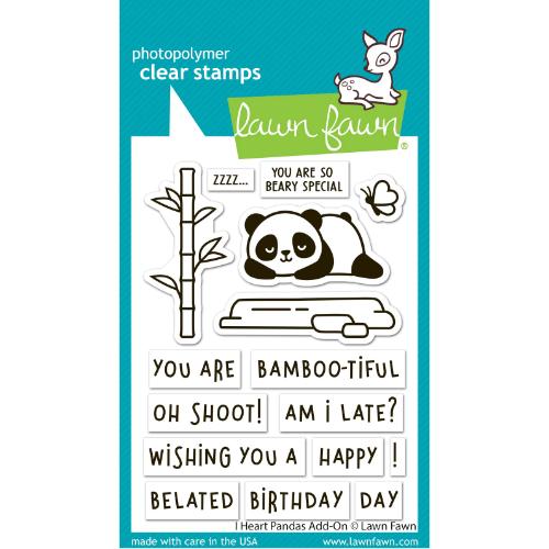 Lawn Fawn - Stamps - I Heart Pandas Add-On