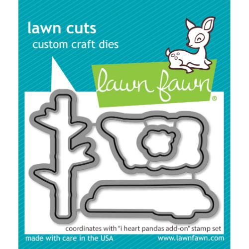 Lawn Fawn - Lawn Cuts - I Heart Pandas Add-On Dies