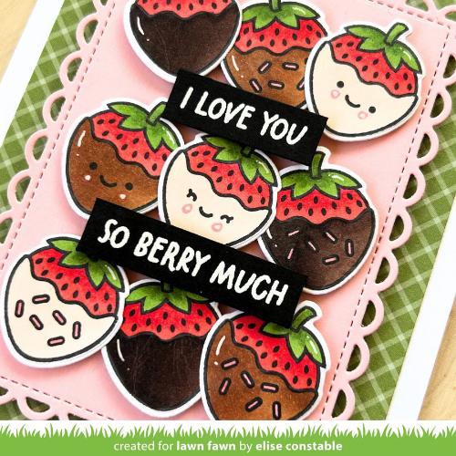 Lawn Fawn - Stamps - Sweet Strawberry