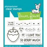 Lawn Fawn - Stamps - Sweet Strawberry