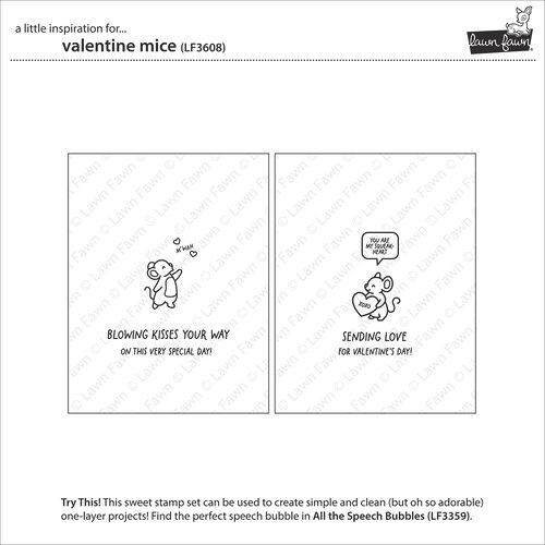 Lawn Fawn - Stamps - Valentine Mice