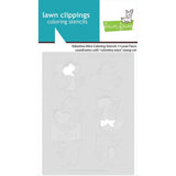Lawn Fawn - Lawn Clippings - Valentine Mice Coloring Stencils
