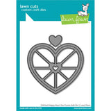 Lawn Fawn - Lawn Cuts - Stitched Happy Heart Geo Frame Add-On Dies