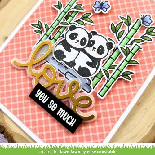 Lawn Fawn - Lawn Cuts - Scripty Love Outline Add-On Die