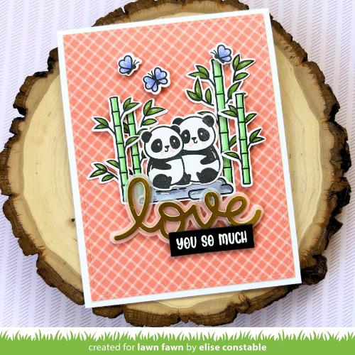 Lawn Fawn - Lawn Cuts - Scripty Love Outline Add-On Die