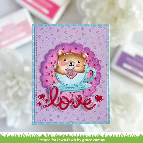 Lawn Fawn - Lawn Cuts - Scripty Love Outline Add-On Die