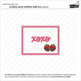 Lawn Fawn - Lawn Cuts - Scripty XOXO Outline Add-On Die