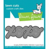 Lawn Fawn - Lawn Cuts - Scripty XOXO Outline Add-On Die