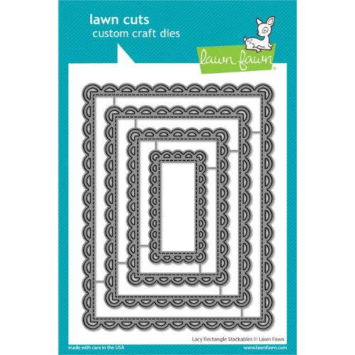 Lawn Fawn - Lawn Cuts - Lacy Rectangle Stackables Dies