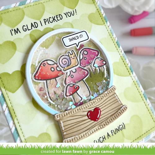 Lawn Fawn - Lawn Clippings - Layered Hearts Background Stencils