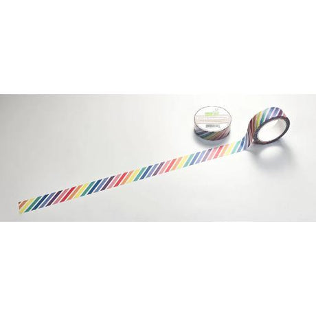 Lawn Fawn - Washi Tape - Rainbow Diagonal Stripes