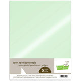 Lawn Fawn - Cardstock - Vellum - Green Pastel Pearlescent