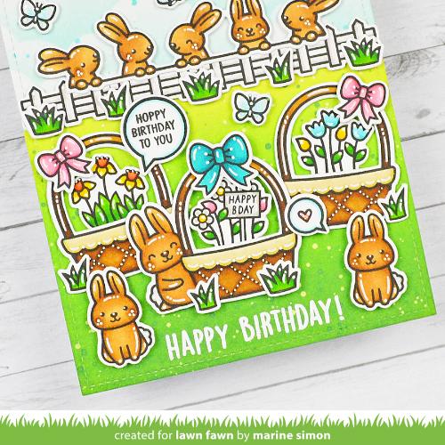 Lawn Fawn - Stamps - Spring Basket Add-On: Birthday