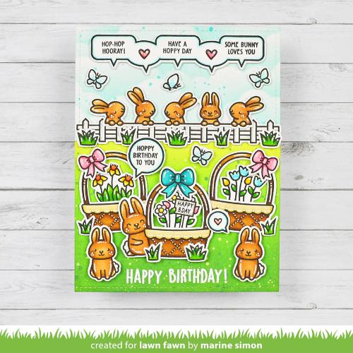 Lawn Fawn - Stamps - Spring Basket Add-On: Birthday