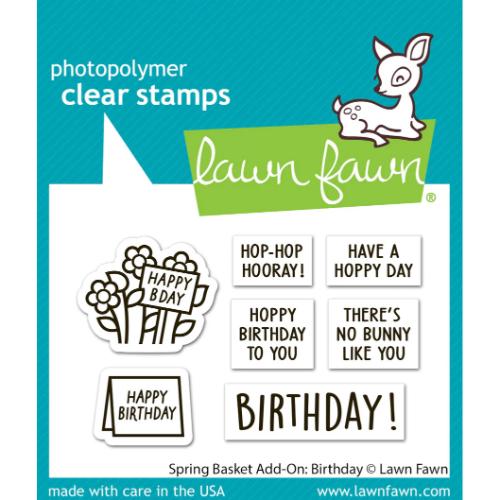 Lawn Fawn - Stamps - Spring Basket Add-On: Birthday