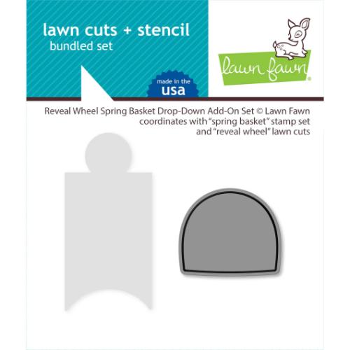 Lawn Fawn - Lawn Cuts - Reveal Wheel Spring Basket Drop-Down Add-On Set