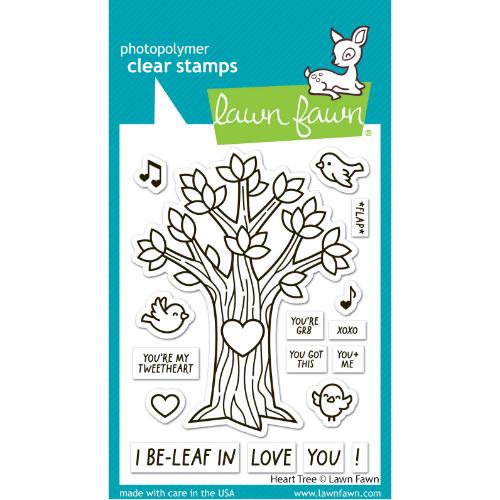 Lawn Fawn - Stamps - Heart Tree