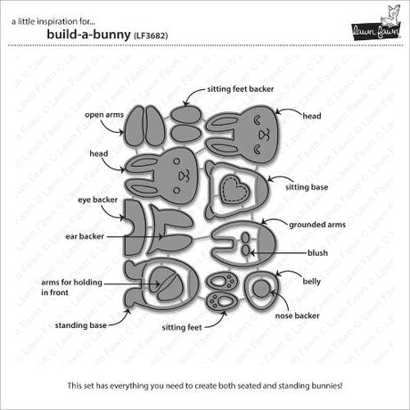 Lawn Fawn - Lawn Cuts - Build-A-Bunny Dies