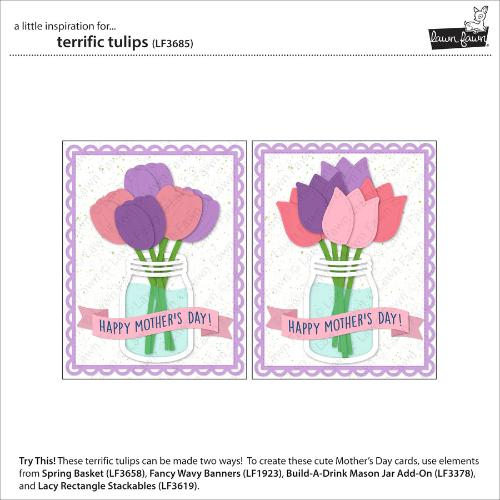 Lawn Fawn - Lawn Cuts - Terrific Tulips Dies