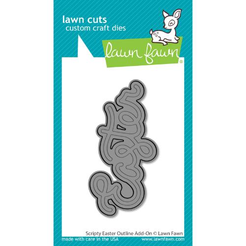 Lawn Fawn - Lawn Cuts - Scripty Easter Outline Add-On Die