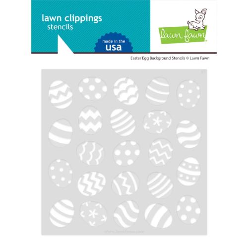 Lawn Fawn - Lawn Clippings - Easter Egg Background Stencils