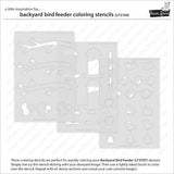Lawn Fawn - Lawn Clippings - Backyard Bird Feeder Coloring Stencils