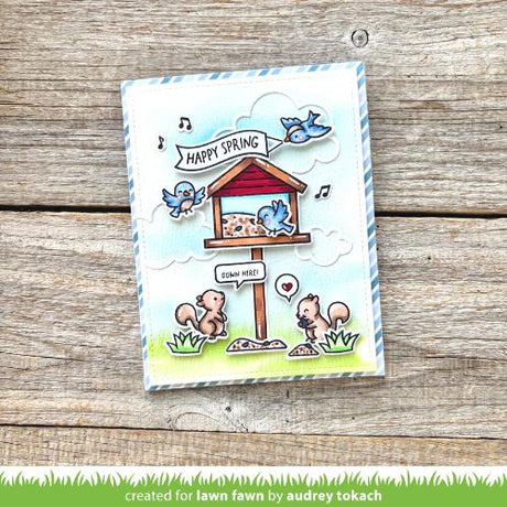 Lawn Fawn - Stamps - Backyard Bird Feeder Add-On