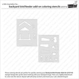 Lawn Fawn - Lawn Clippings - Backyard Bird Feeder Add-On Coloring Stencils