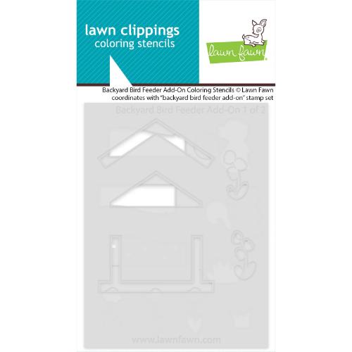 Lawn Fawn - Lawn Clippings - Backyard Bird Feeder Add-On Coloring Stencils