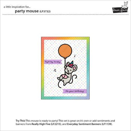 Lawn Fawn - Lawn Cuts - Party Mouse Dies