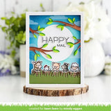 Lawn Fawn - Lawn Clippings - Stratus Cloud Background Stencil