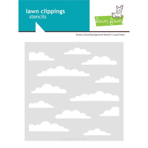 Lawn Fawn - Lawn Clippings - Stratus Cloud Background Stencil