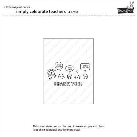 Lawn Fawn - Stamps - Simply Celebrate Teachers