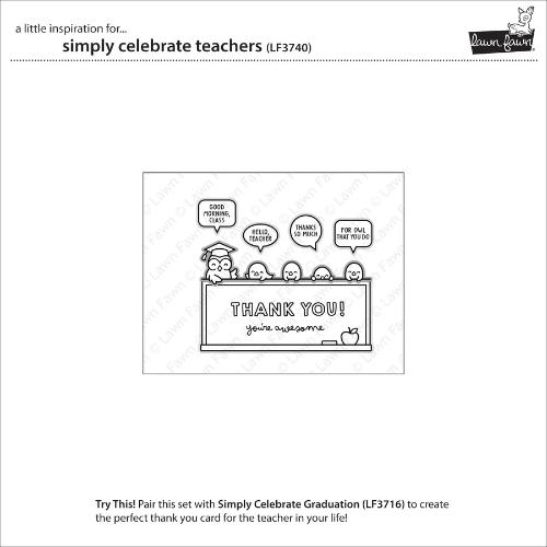 Lawn Fawn - Stamps - Simply Celebrate Teachers