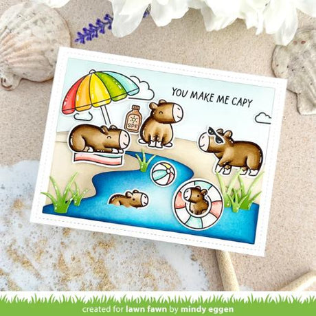 Lawn Fawn - Stamps - Capybaras!