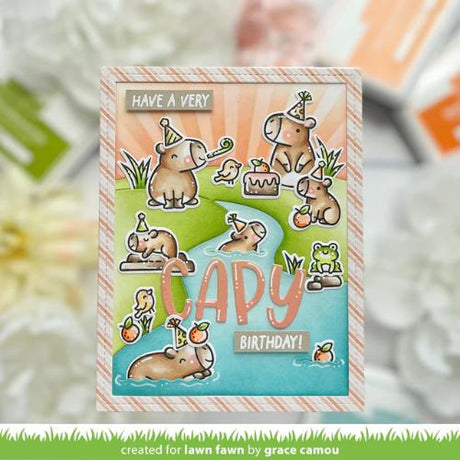 Lawn Fawn - Stamps - Capybaras!