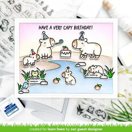 Lawn Fawn - Stamps - Capybaras! Add-On